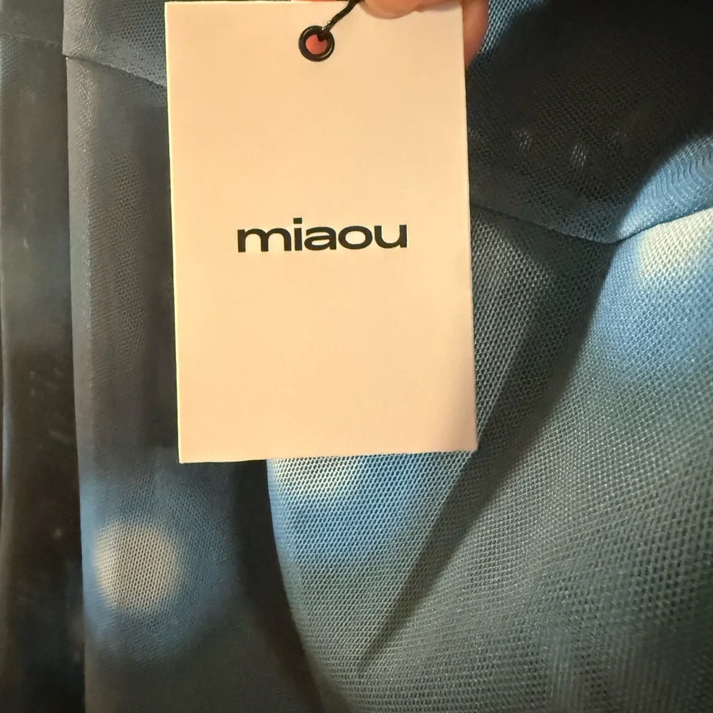 Miaou Blue Polka Dot Thais Maxi Dress - Picture 3 of 3